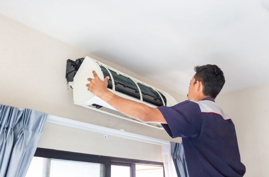 A Climate Systems technician providing AC maintenance in Mars, PA, ensuring system efficiency and reliable comfort.