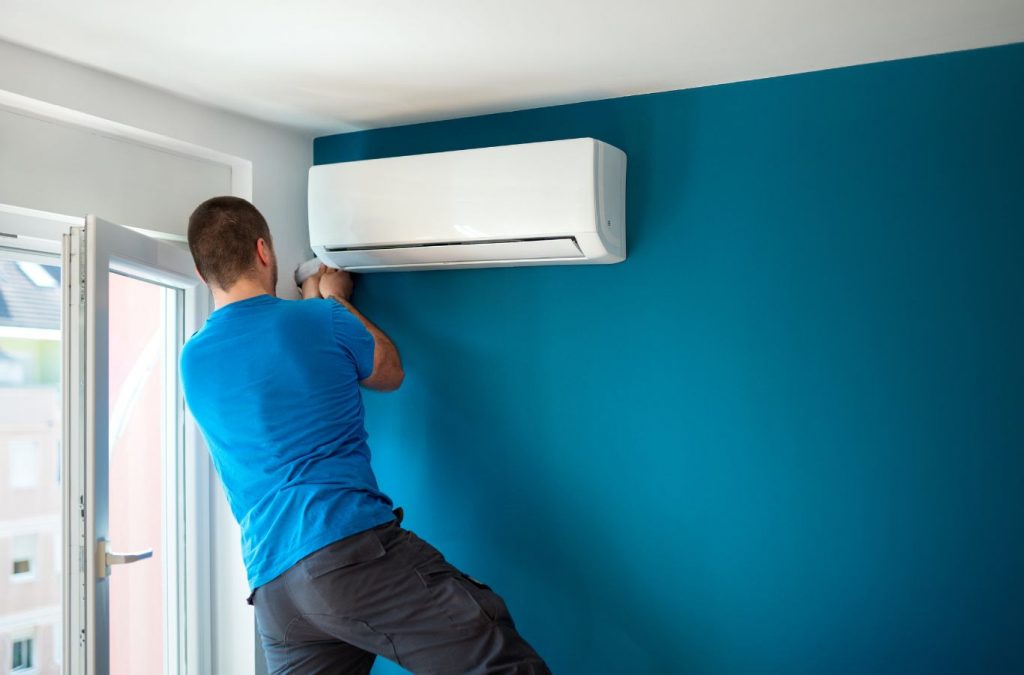 A Climate Systems technician providing AC maintenance in Valencia, PA, ensuring system efficiency and home comfort.