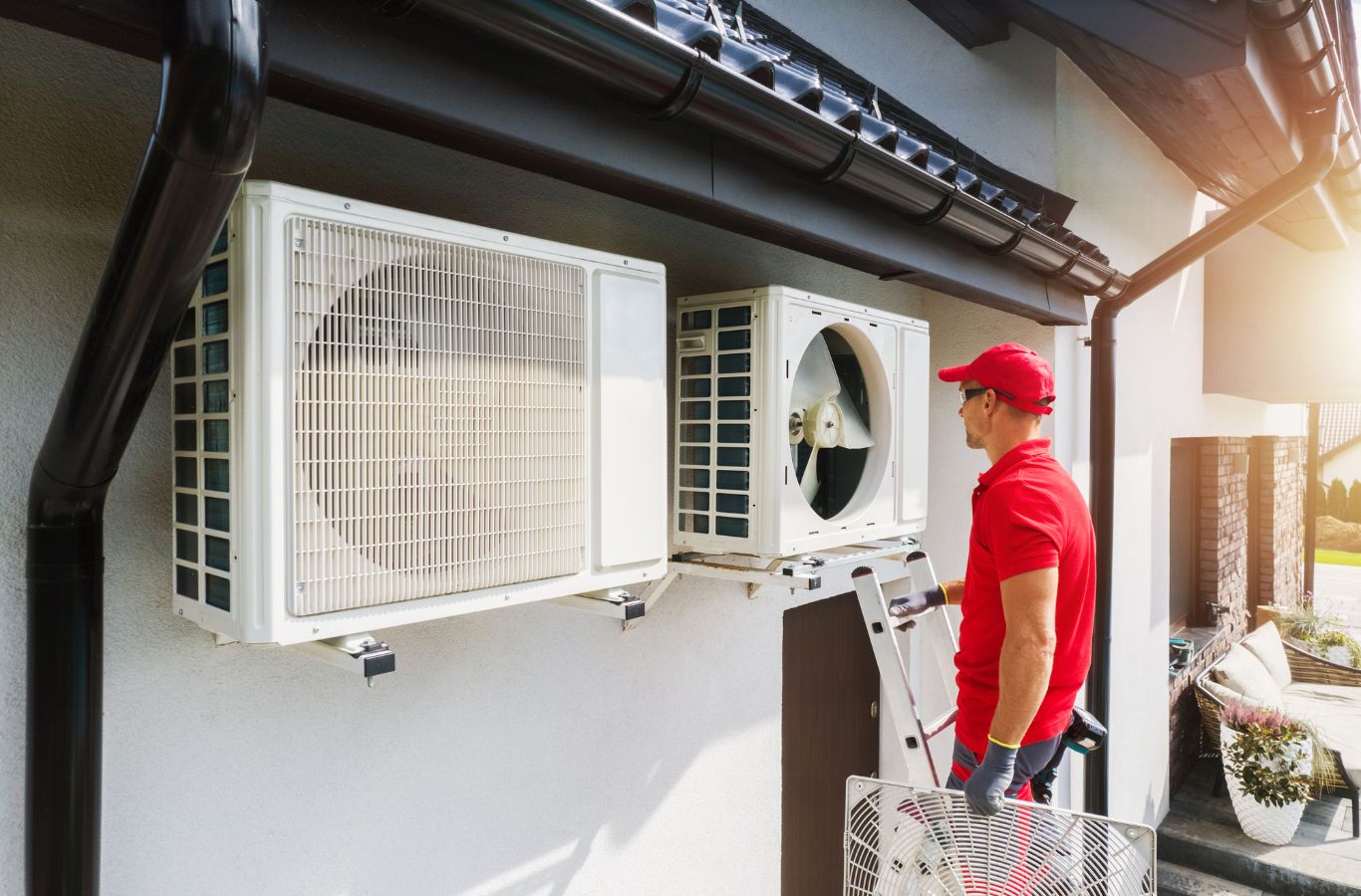 Climate Systems expert completing a heat pump installation in Cranberry Township, PA, reflecting precise workmanship and trusted local service. Heat Pump Installation near me.