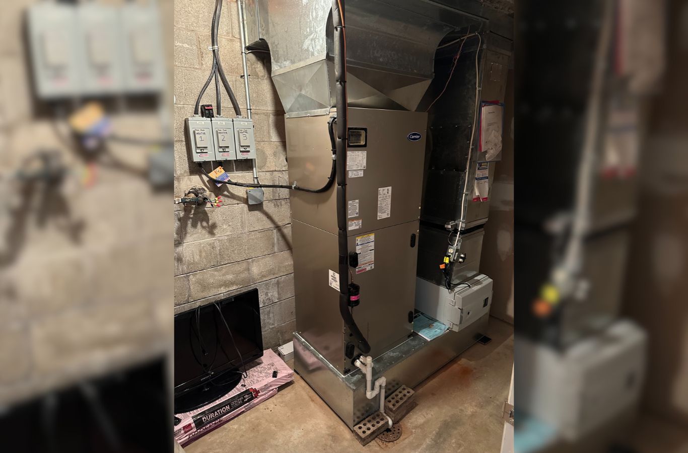 Climate Systems expert completing furnace replacement in Gibsonia, PA with final system inspection. Furnace Replacement Near Me.