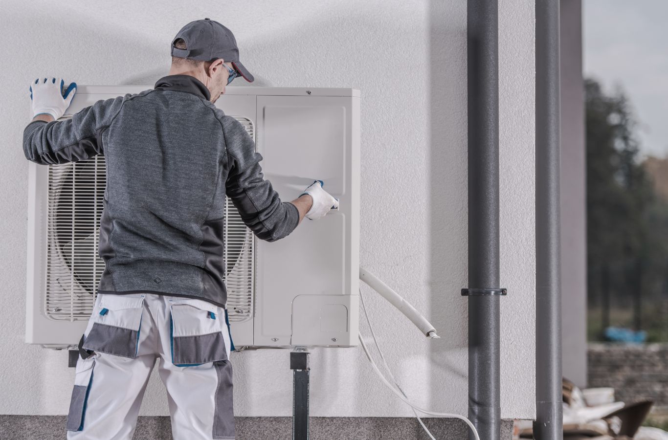 Climate Systems technician replacing failed HVAC equipment in Adams Township, PA for dependable indoor comfort.